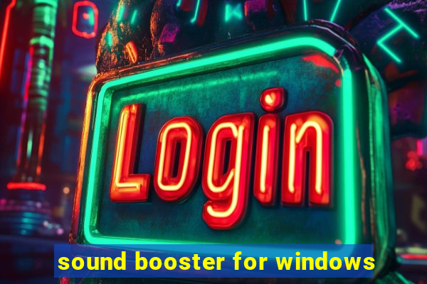 sound booster for windows